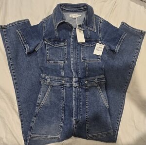 Good American Blue Denim Overall